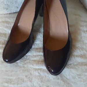 Tahari Red Maroon Patent Heels